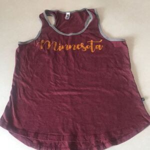 Minnesota Gophers U of M  T back Racerback Tank Size small